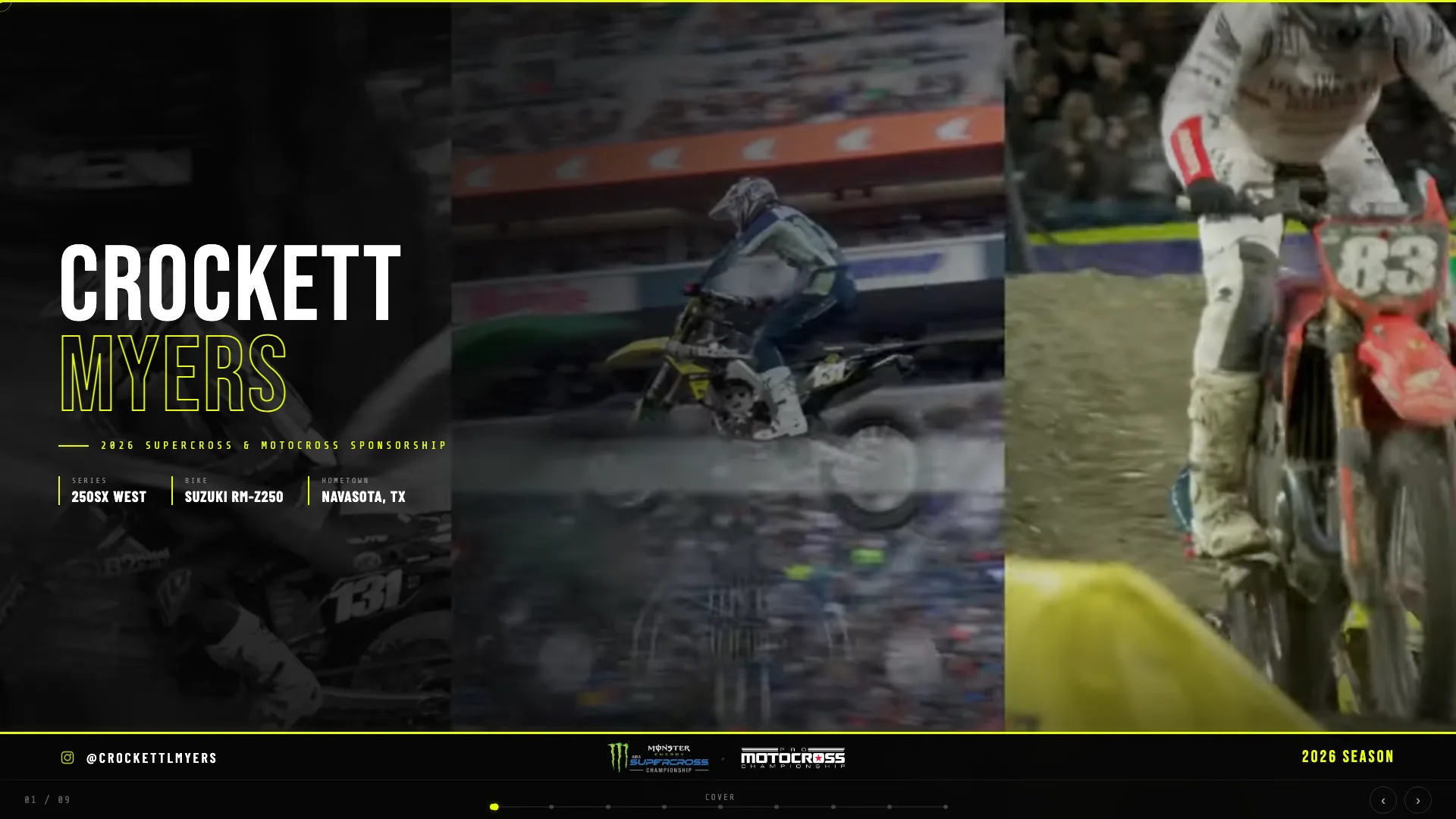 Crockett Myers Racing sponsorship deck